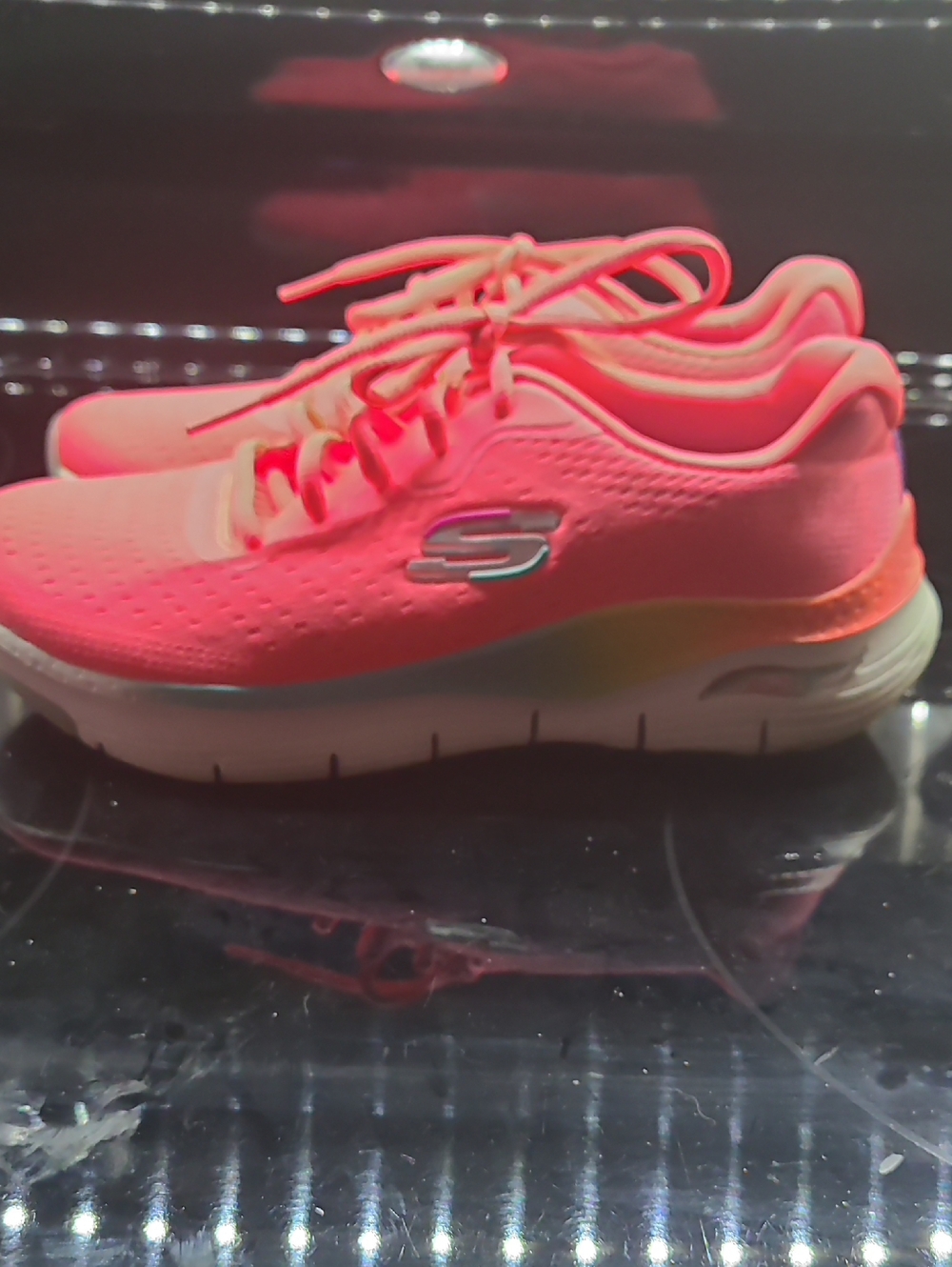 Skechers Coral Pink Athletic Sneakers - Picture 2 of 5